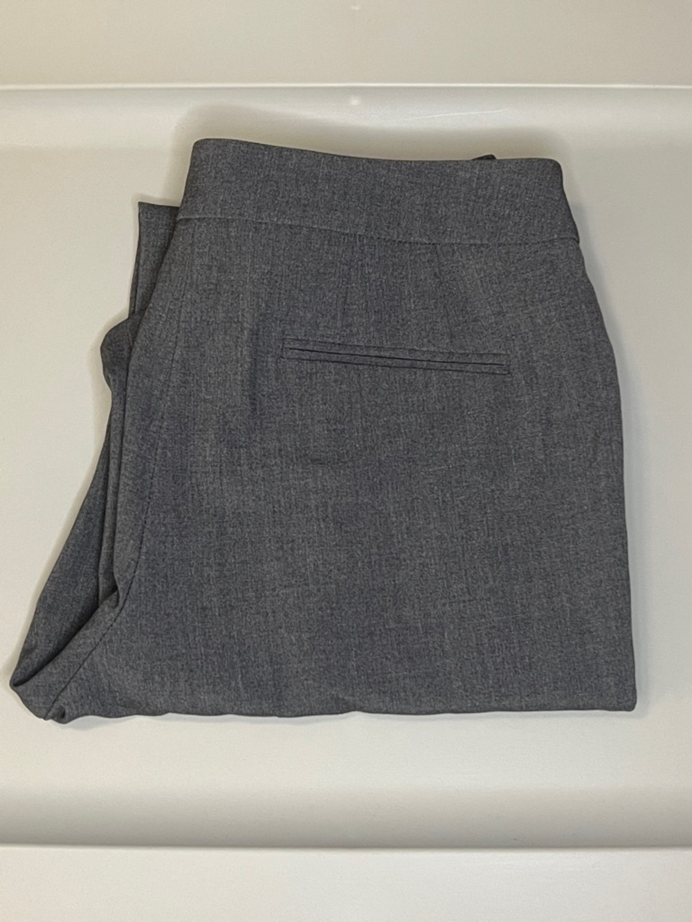 Anne Klein Straight Leg Dress Pant Gray Size 0